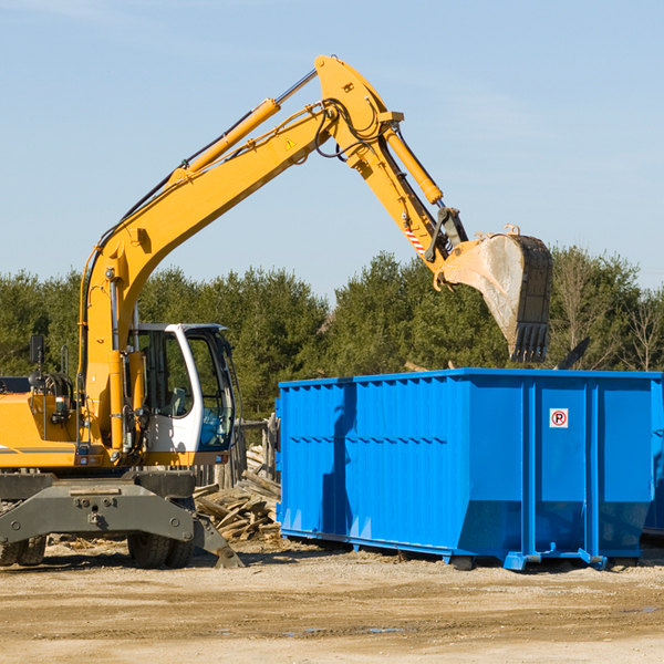 are there any restrictions on where a residential dumpster can be placed in North Seekonk Massachusetts